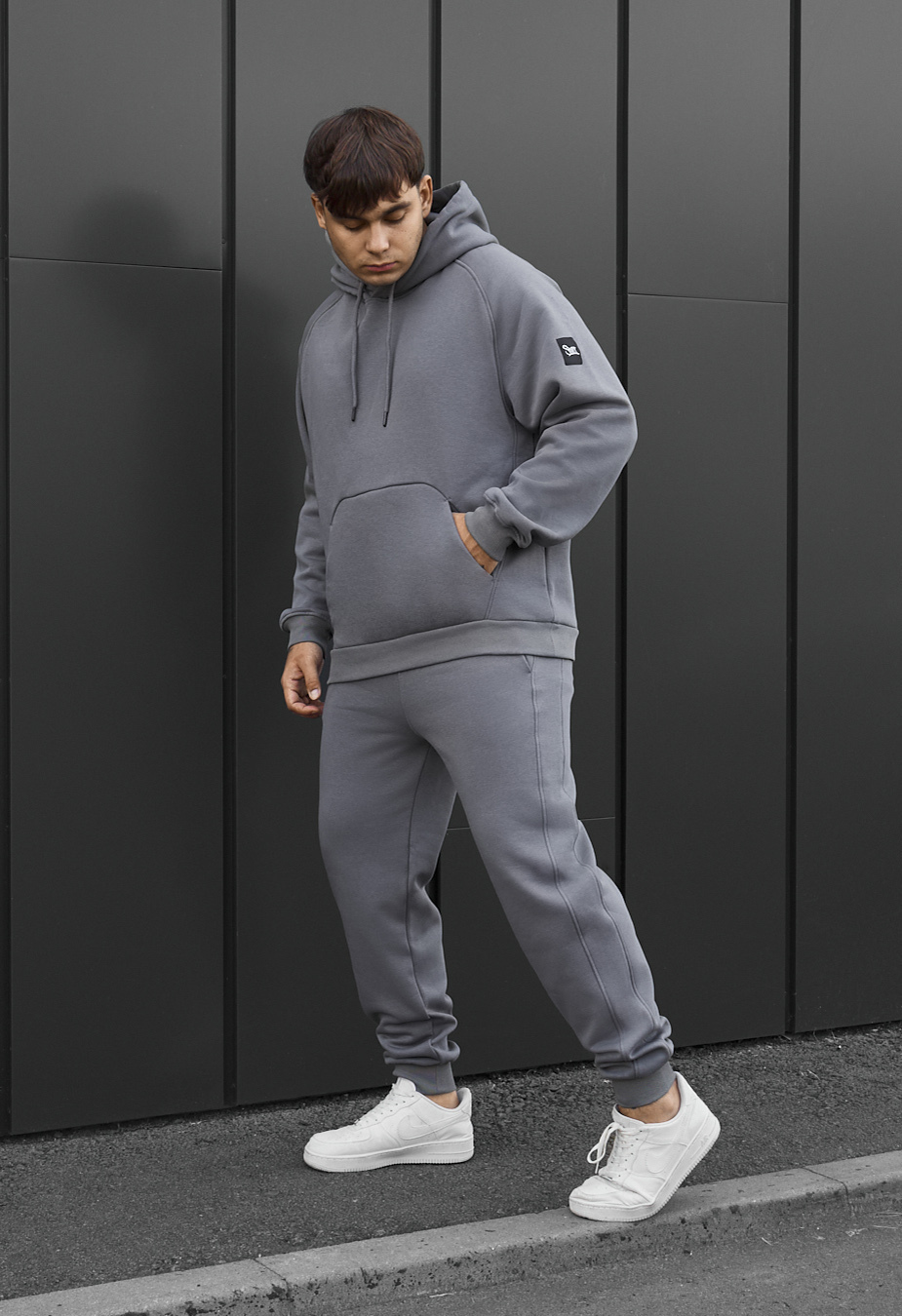 Dres Staff es gray oversize fleece