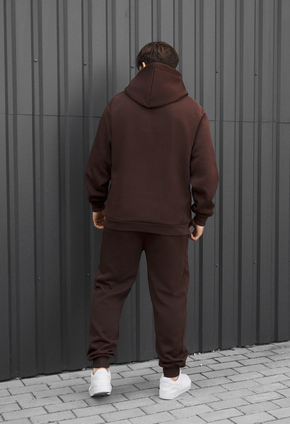 Dres Staff es dark brown oversize fleece