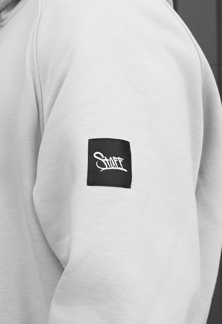 Dres Staff es light gray oversize fleece