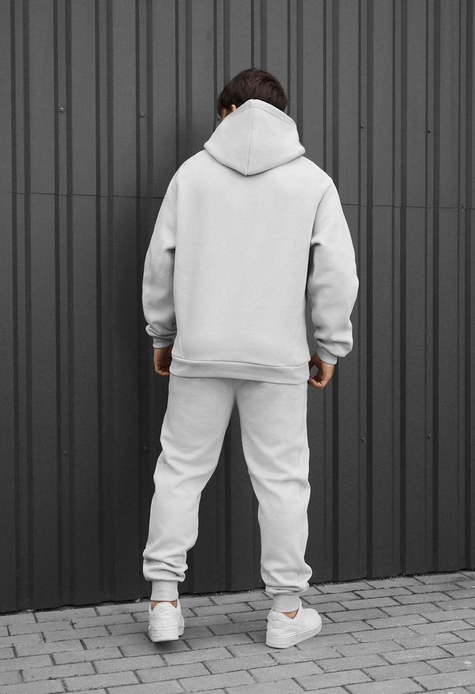 Dres Staff es light gray oversize fleece
