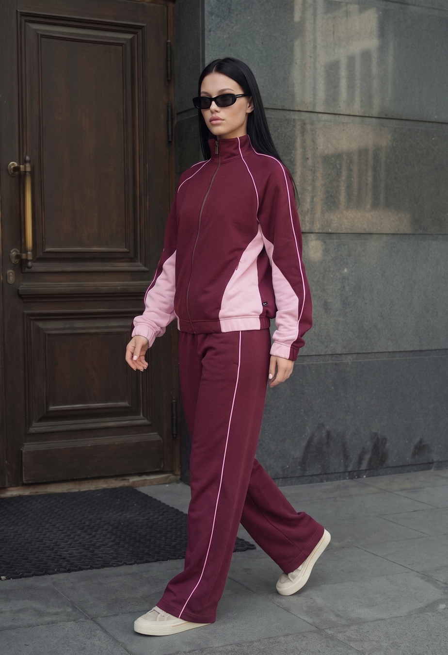 Dres Staff rem bordo & pink