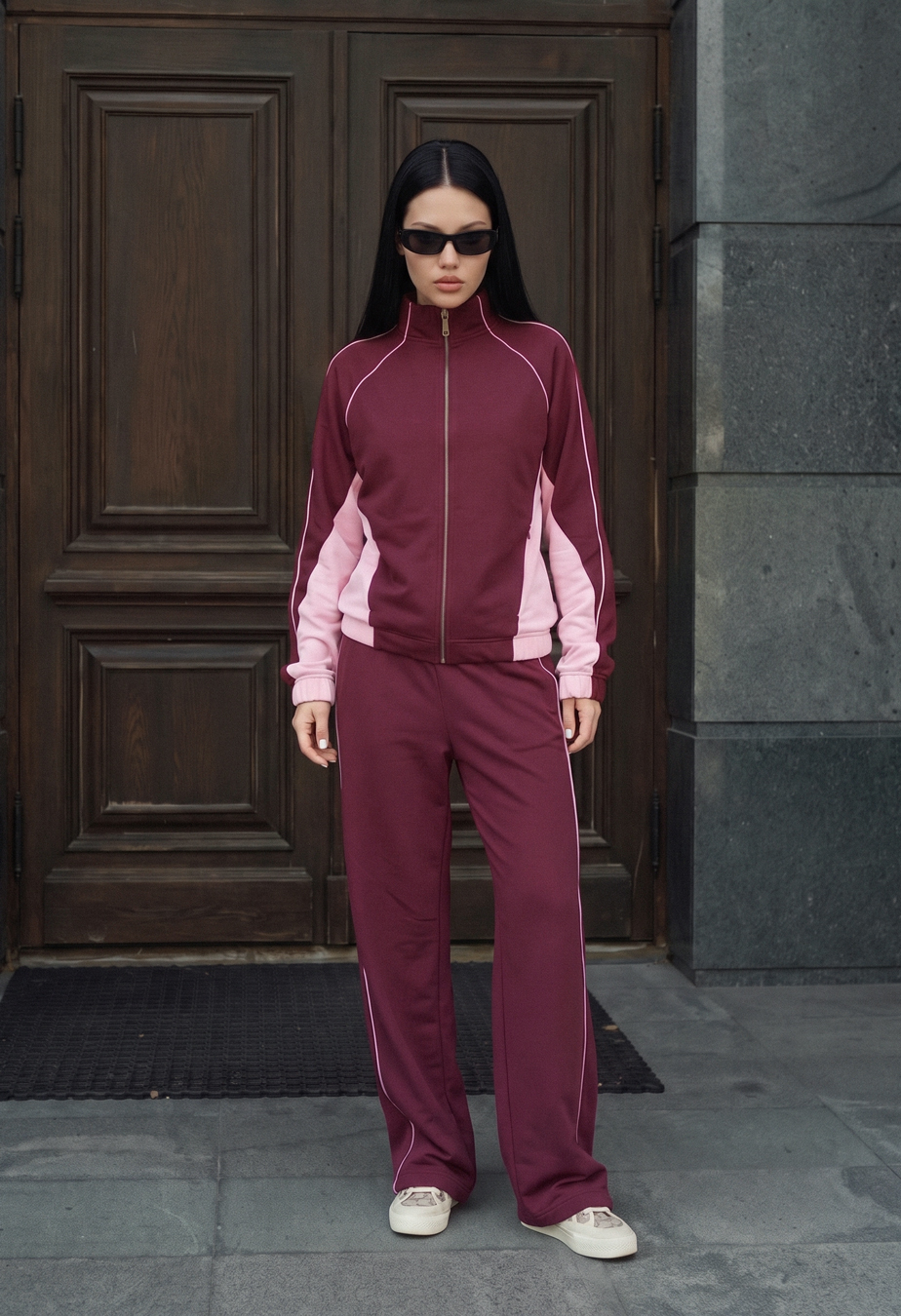 Dres Staff rem bordo & pink