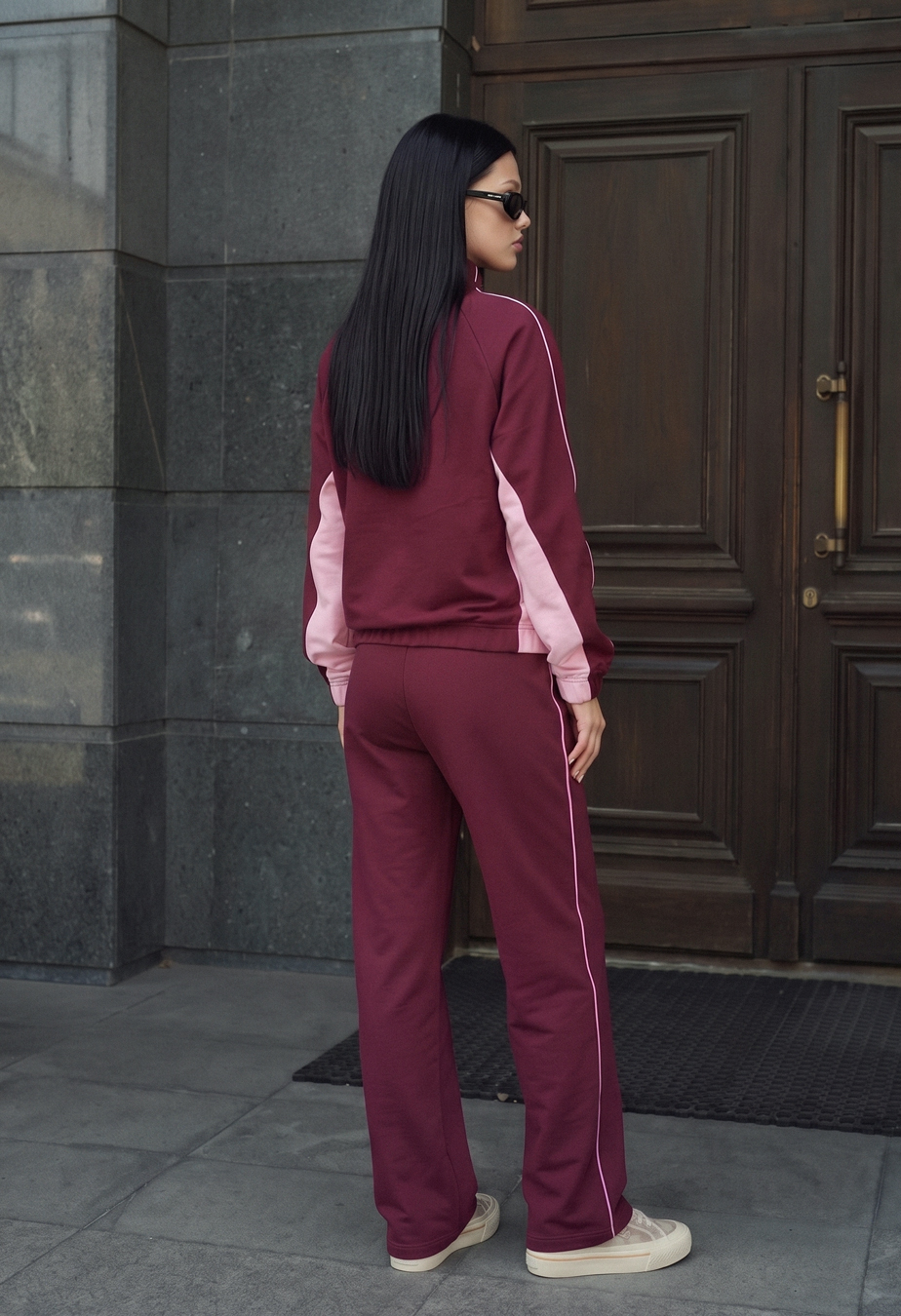 Dres Staff rem bordo & pink
