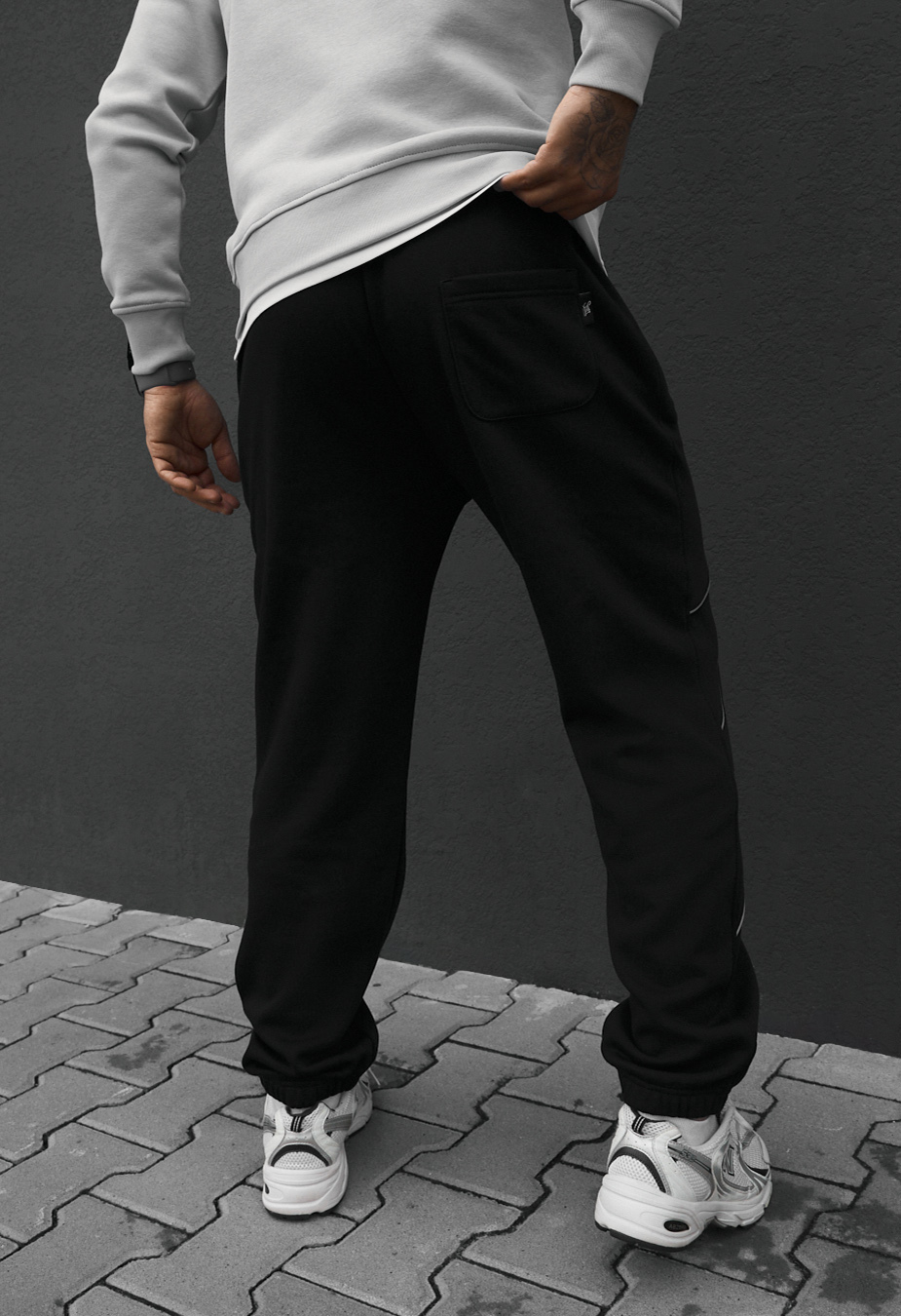 Spodnie dresowe Staff im black reflective fleece