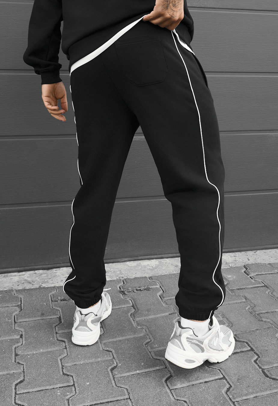 Spodnie dresowe Staff siv black reflective