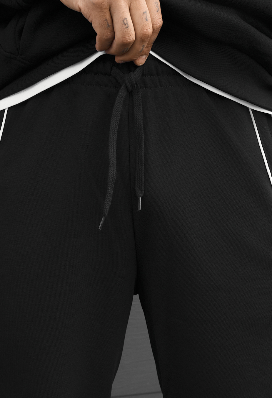 Spodnie dresowe Staff siv black reflective