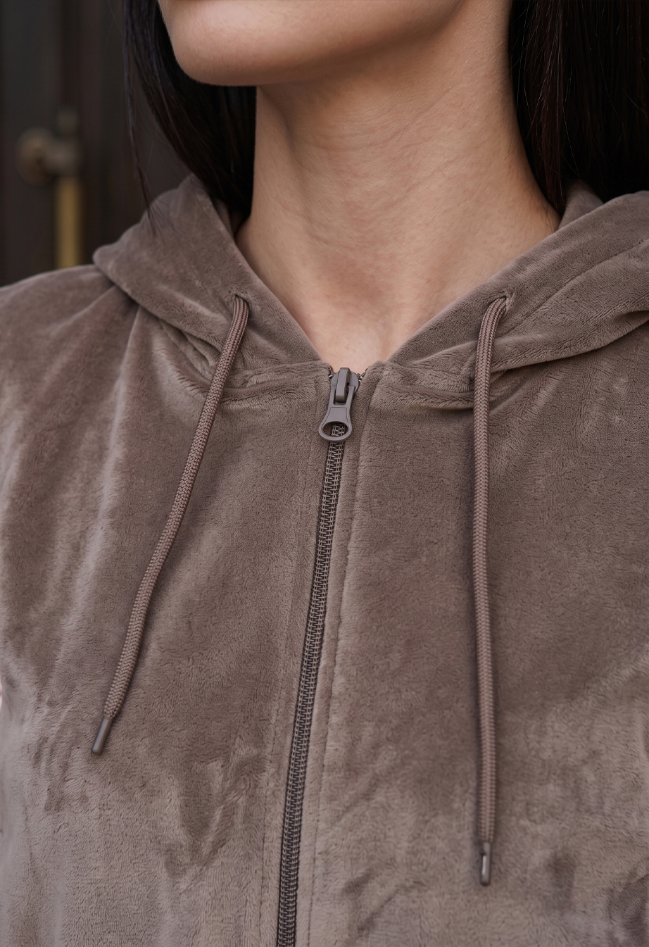Dres Staff light brown & pink fleece