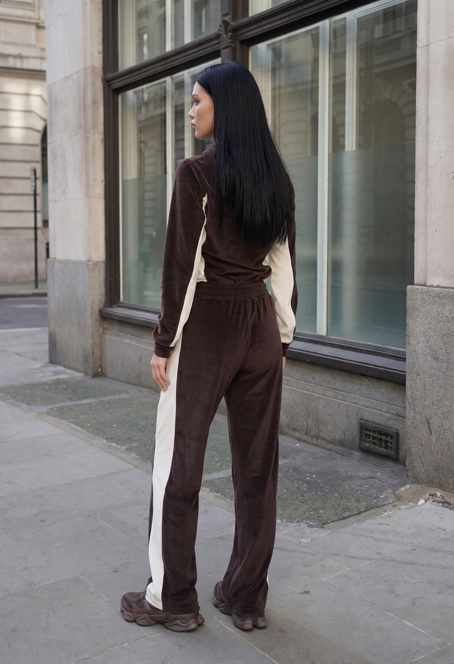 Dres Staff dark brown & milk fleece