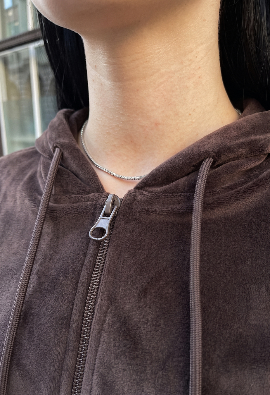 Dres Staff dark brown & milk fleece
