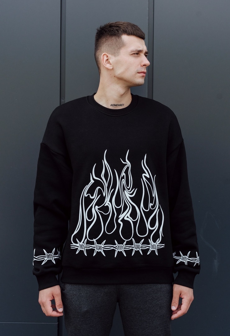 Bluza Staff fire & wire oversize fleece