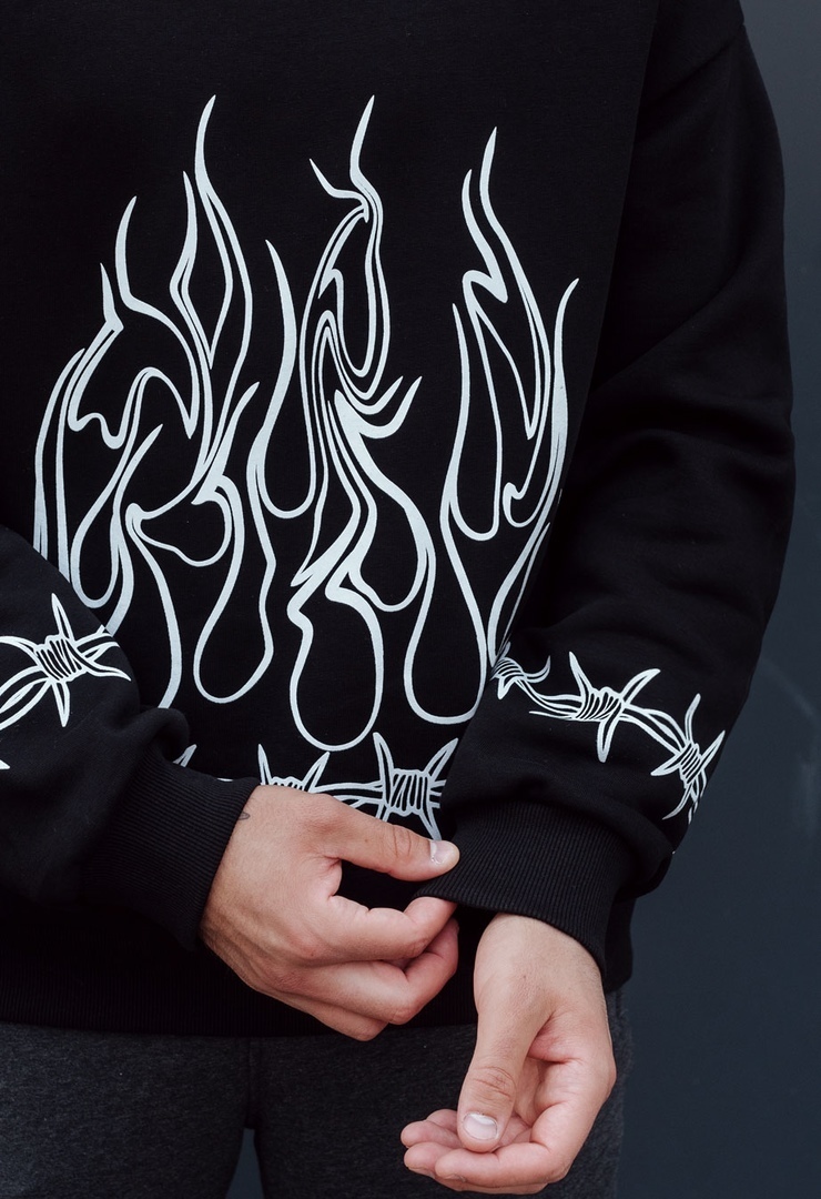 Bluza Staff fire & wire oversize fleece