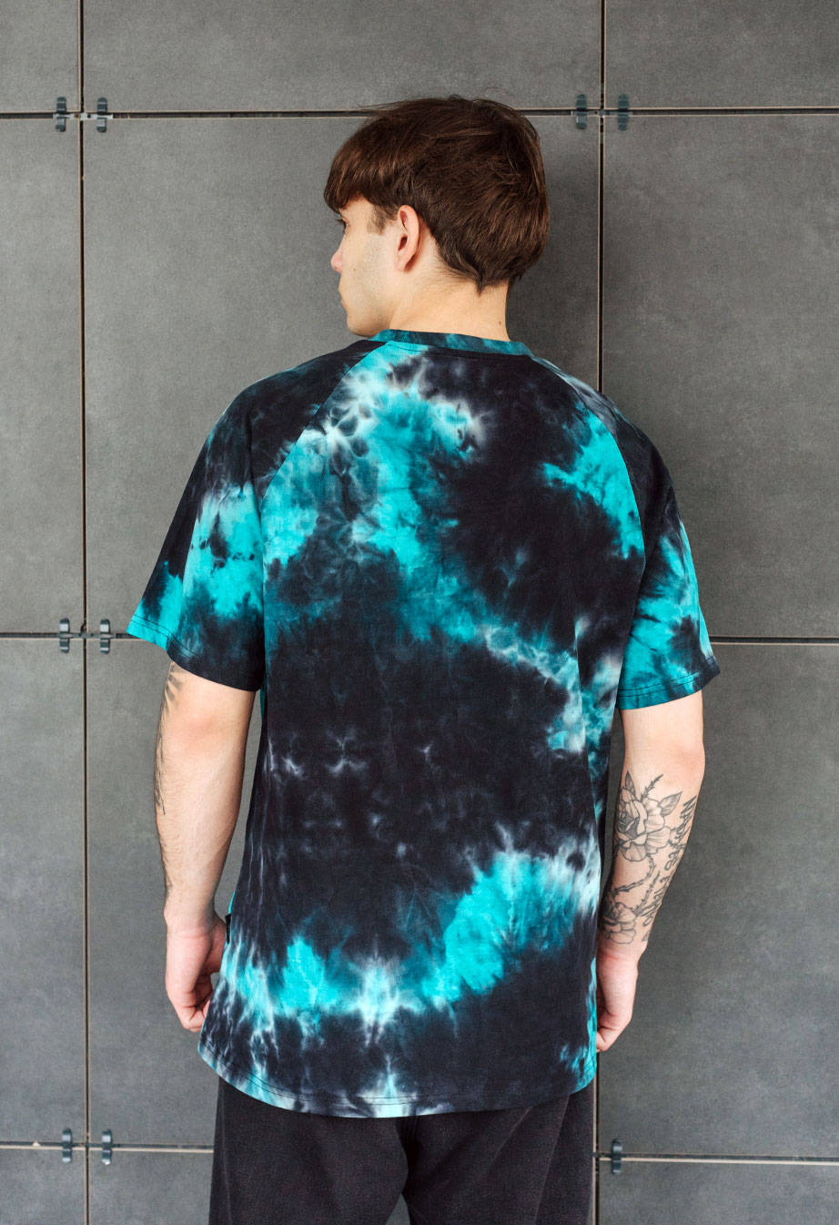 Koszulka  Staff tay day black turquoise oversize