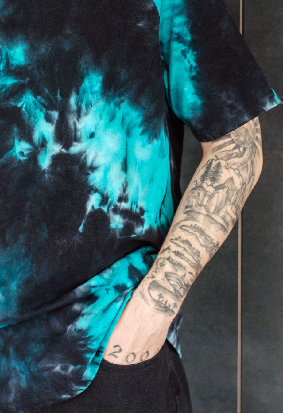 Koszulka  Staff tay day black turquoise oversize