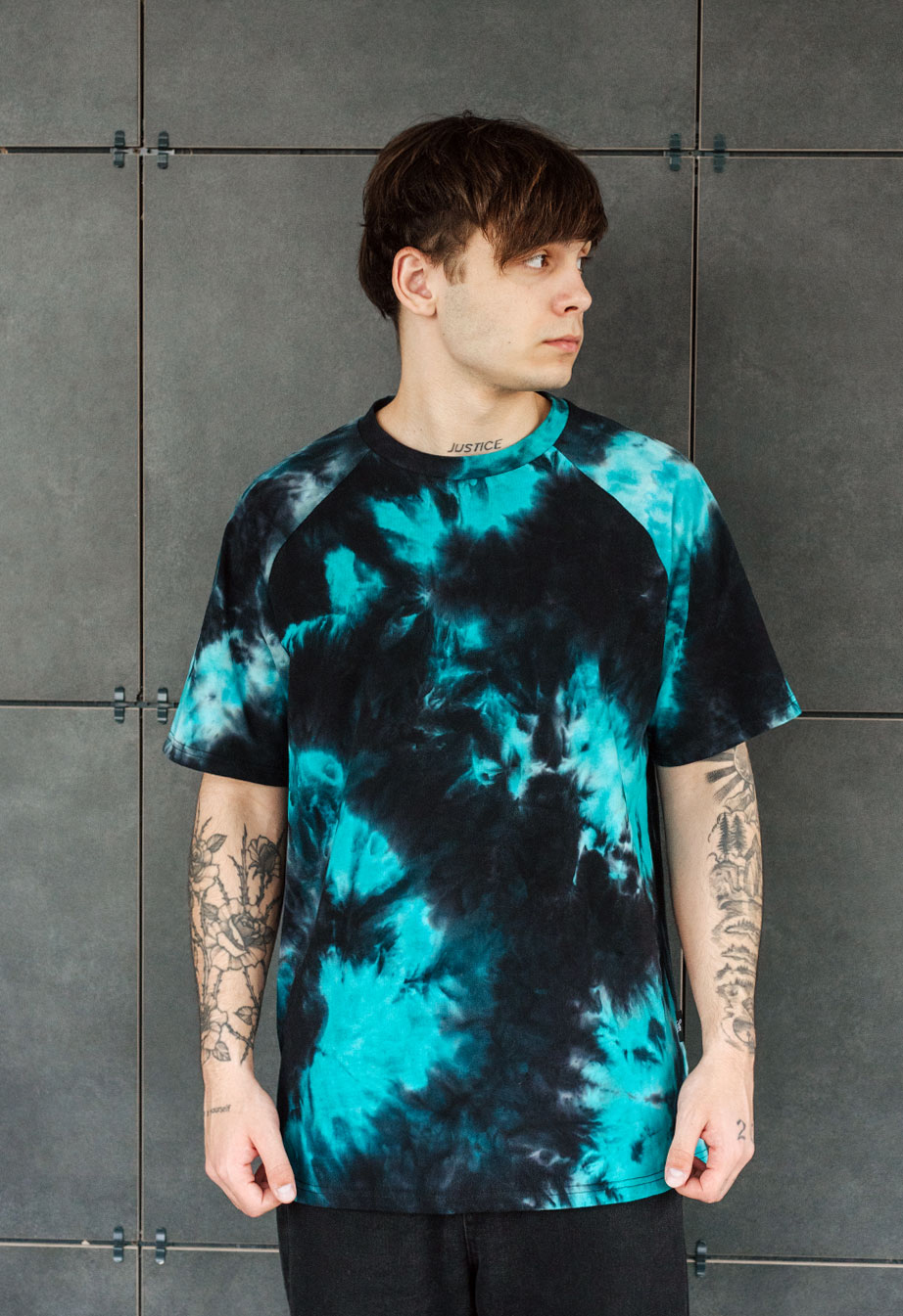 Koszulka  Staff tay day black turquoise oversize