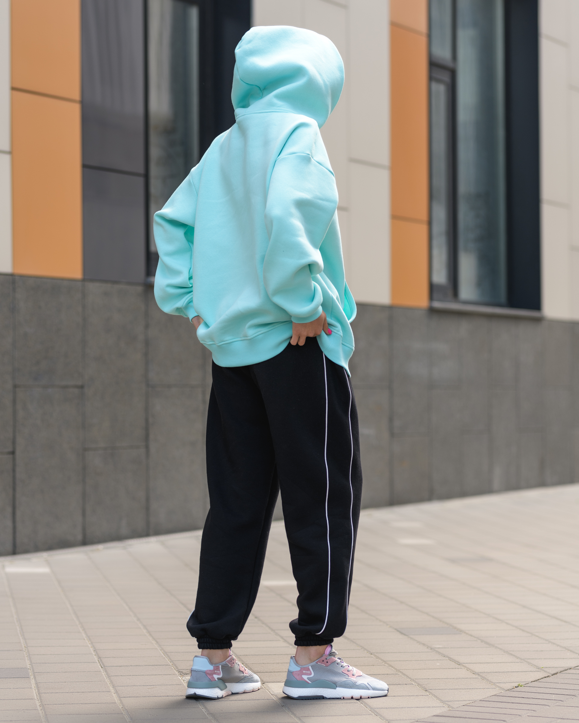 Damska bluza Staff mint oversize fleece