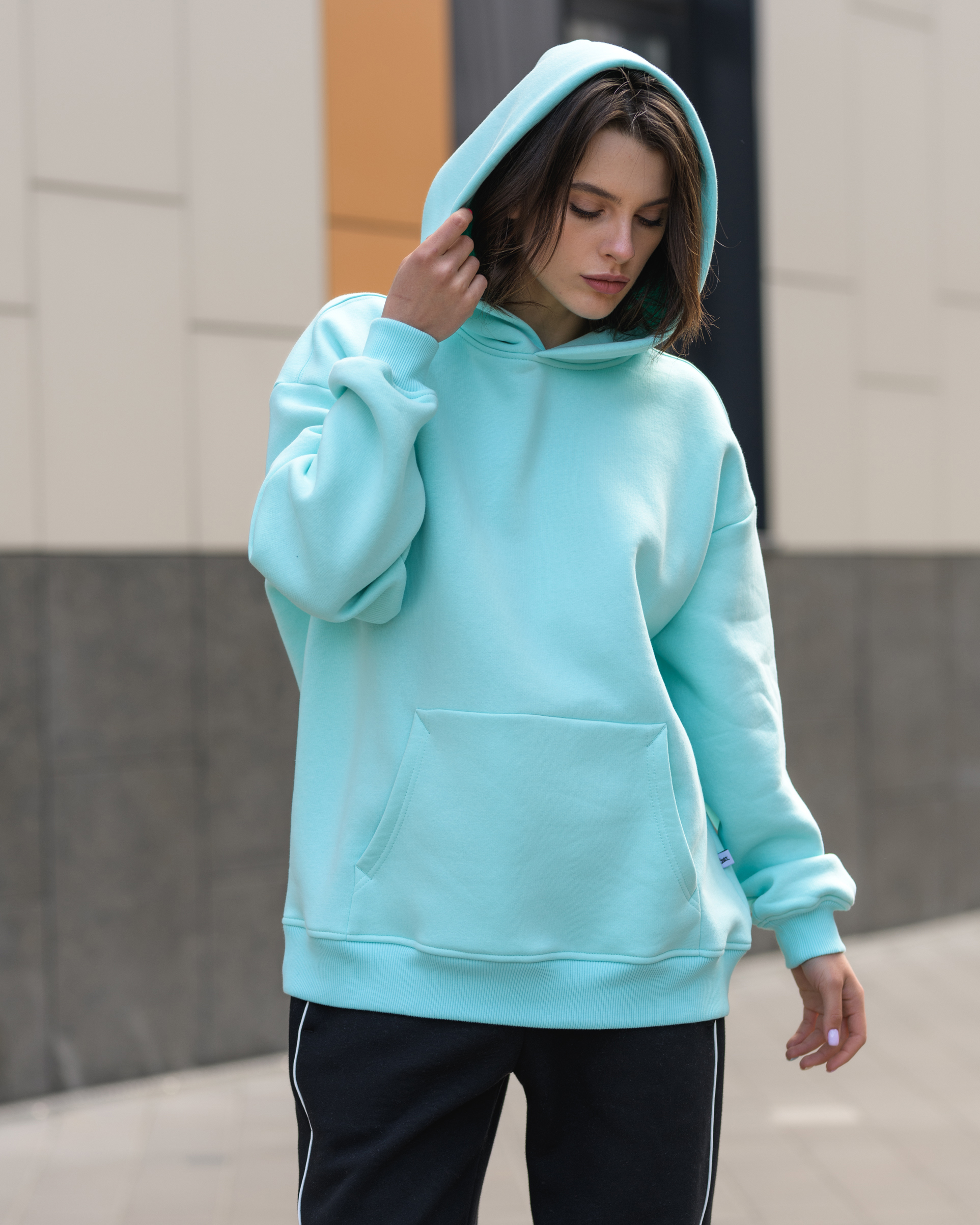 Damska bluza Staff mint oversize fleece