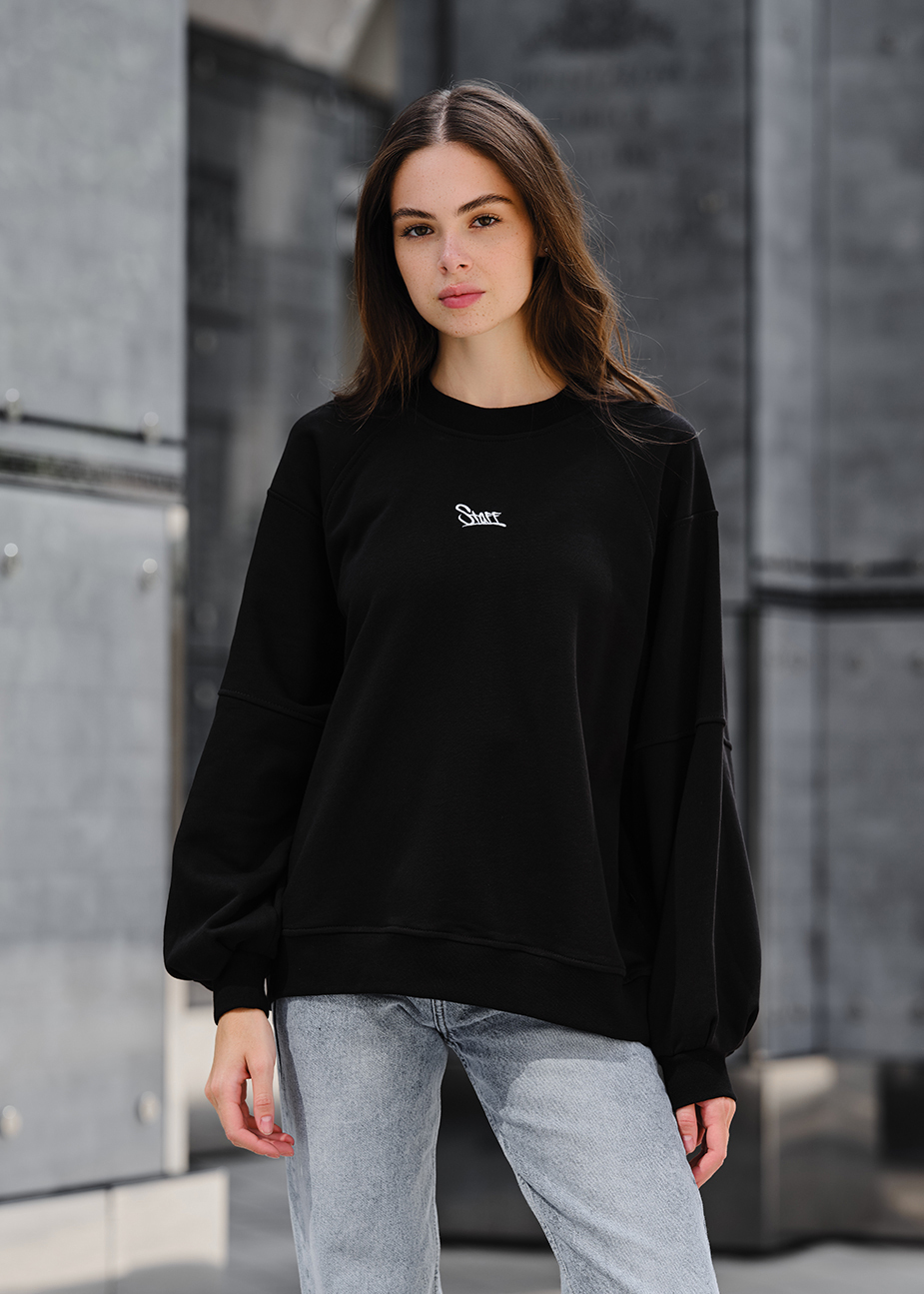 Bluza damska Staff black logo oversize