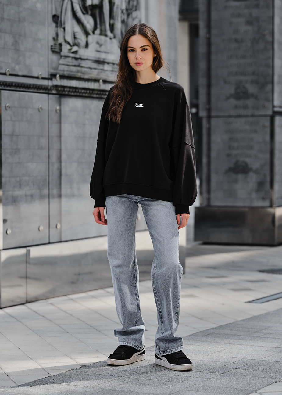 Bluza damska Staff black logo oversize