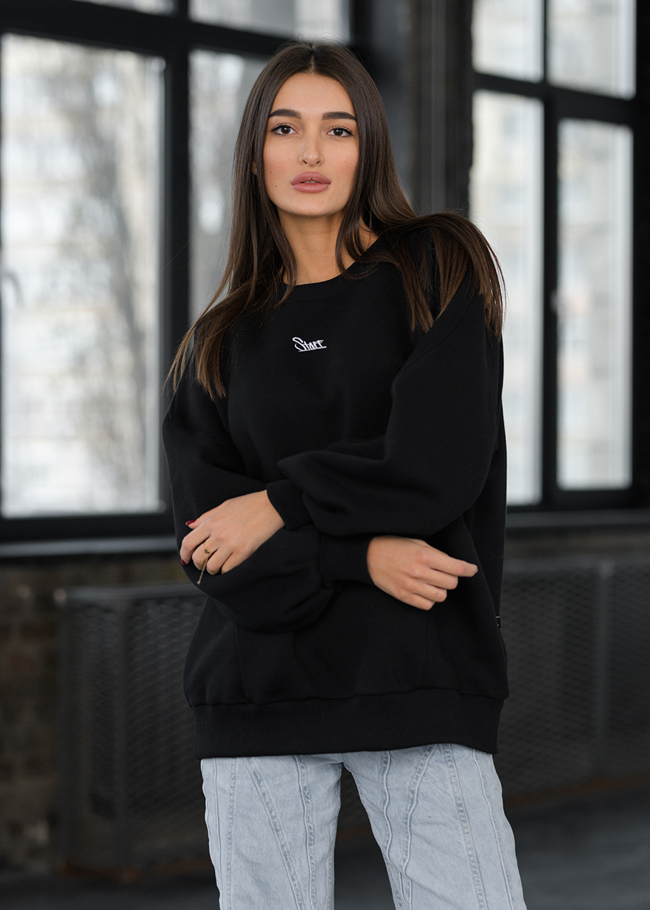 Damska bluza Staff black logo oversize fleece