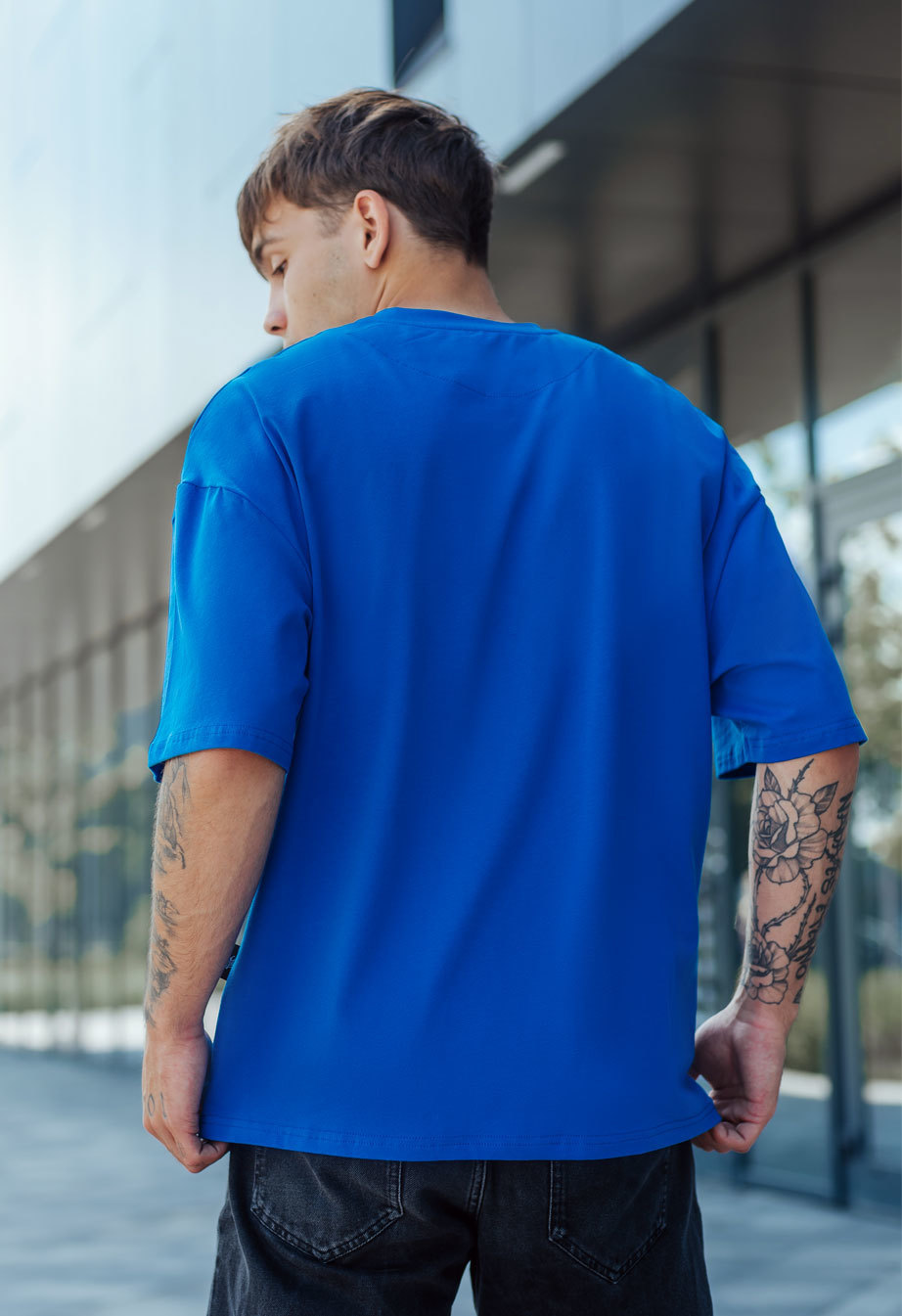 Koszulka Staff blue oversize