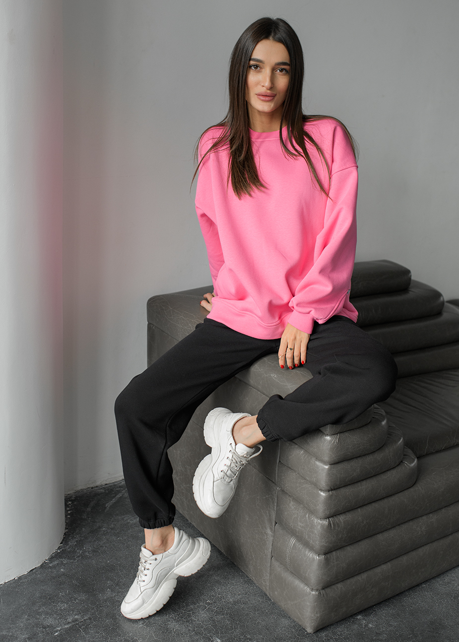 Bluza Staff vi pink oversize fleece