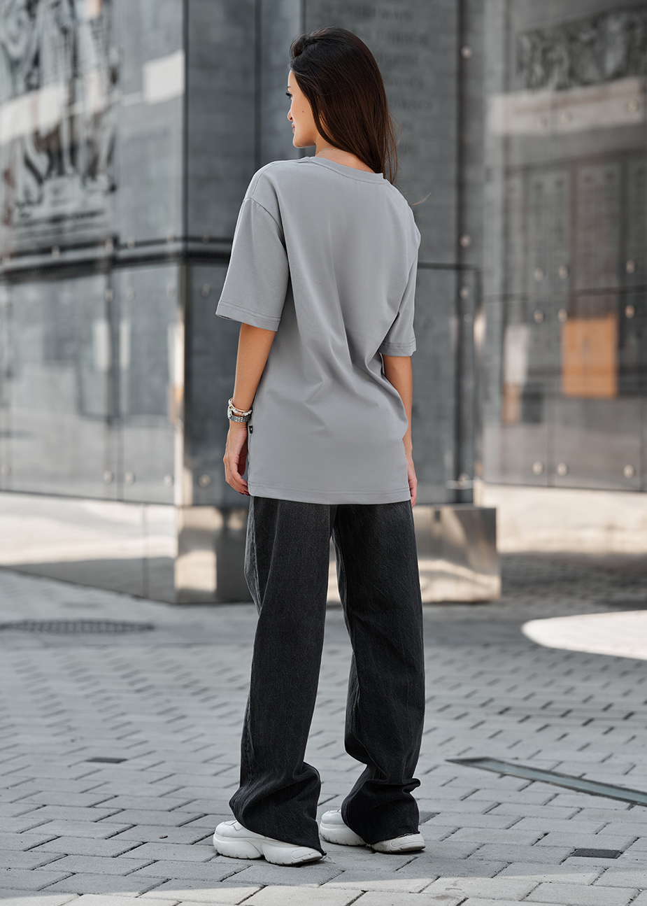 Damska koszulka Staff li gray oversize