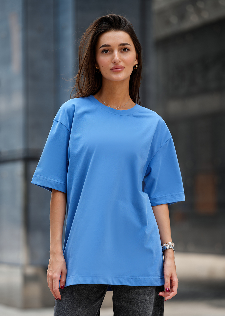 Damska koszulka Staff li blue oversize