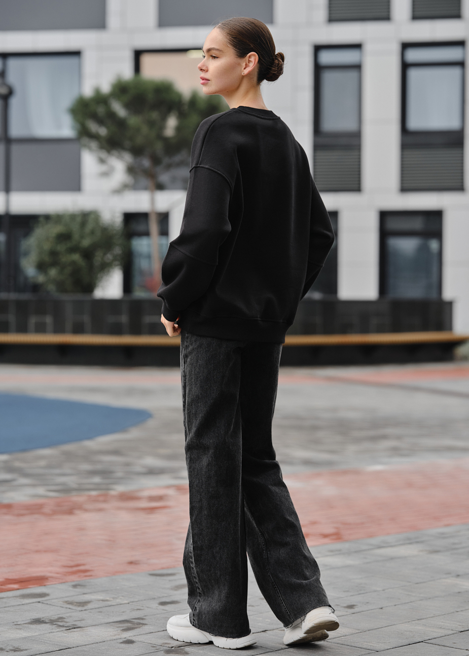 Damska bluza Staff el black oversize fleece