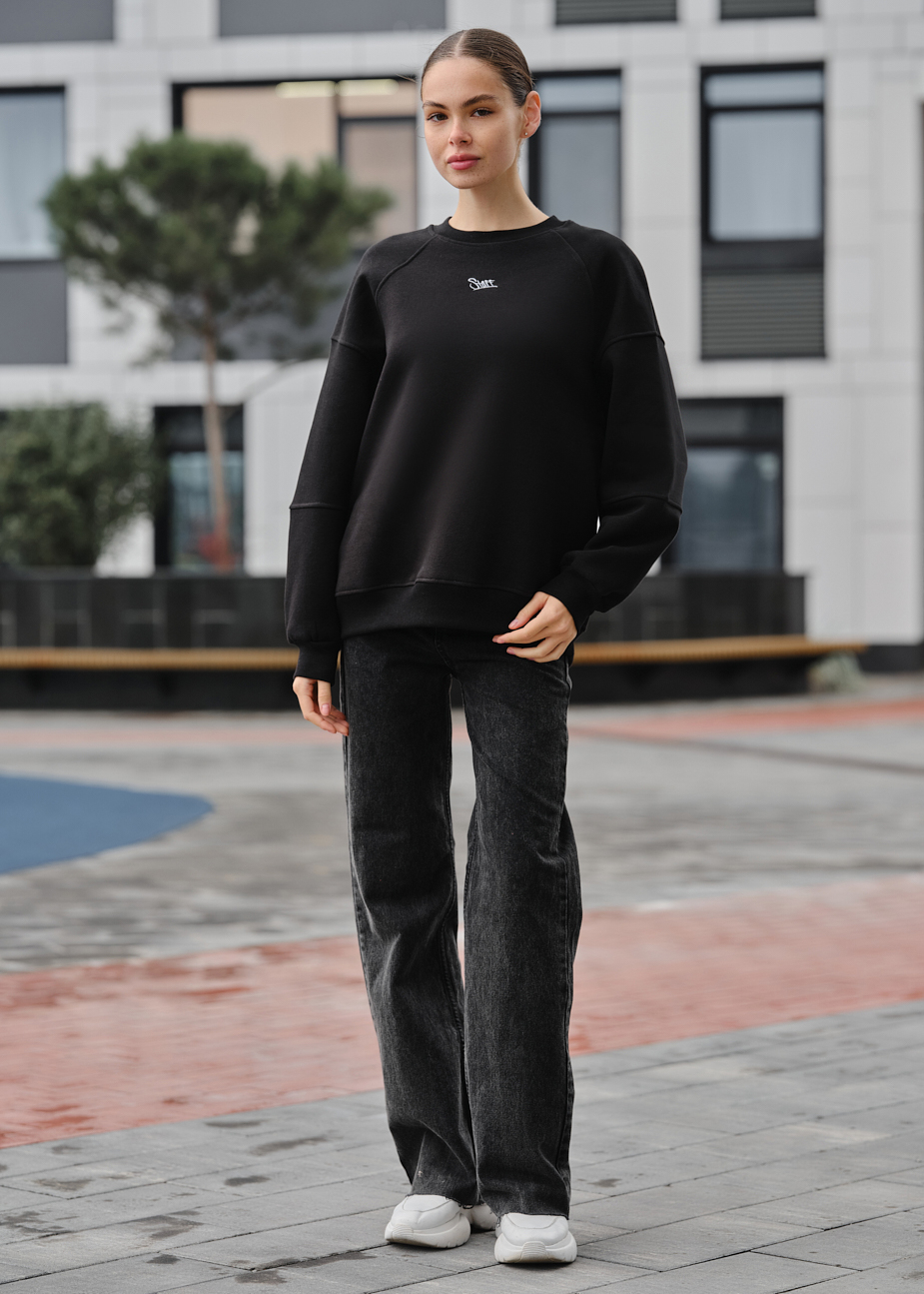 Damska bluza Staff el black oversize fleece