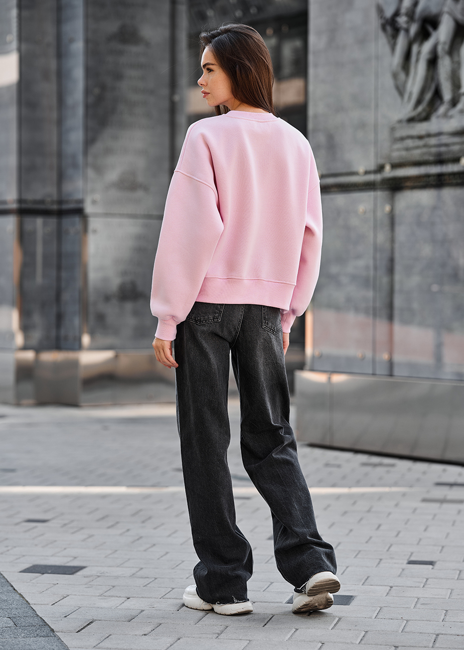 Bluza damska Staff h pink oversize fleece