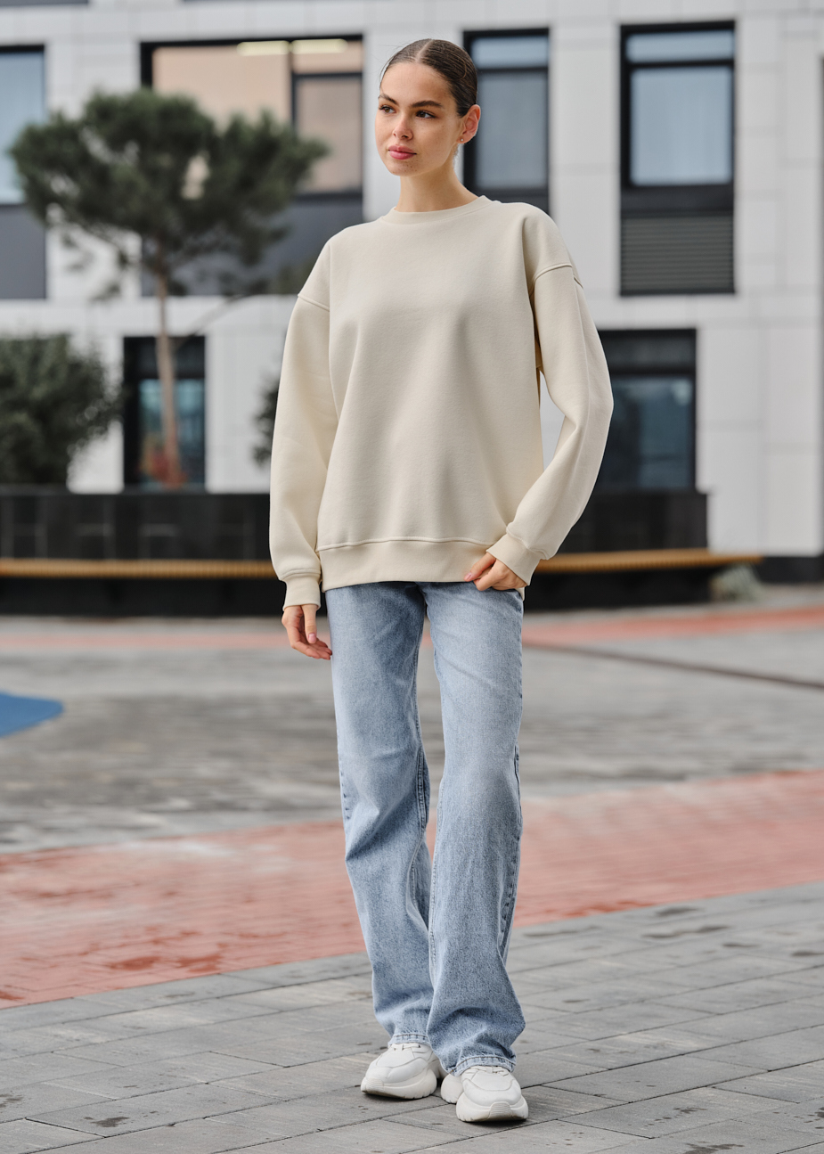 Bluza damska Staff fa milk oversize fleece