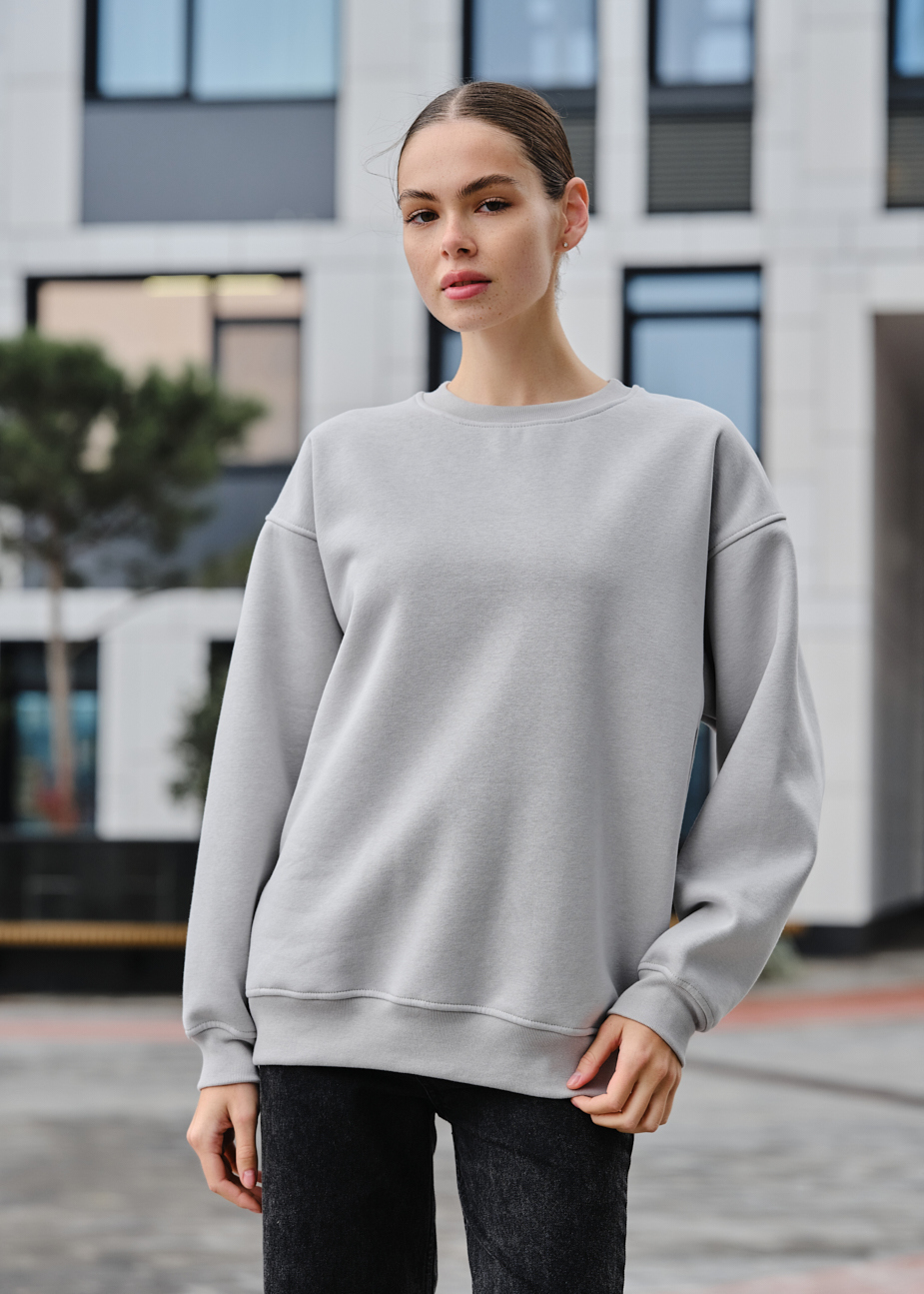 Bluza damska Staff fa gray oversize fleece