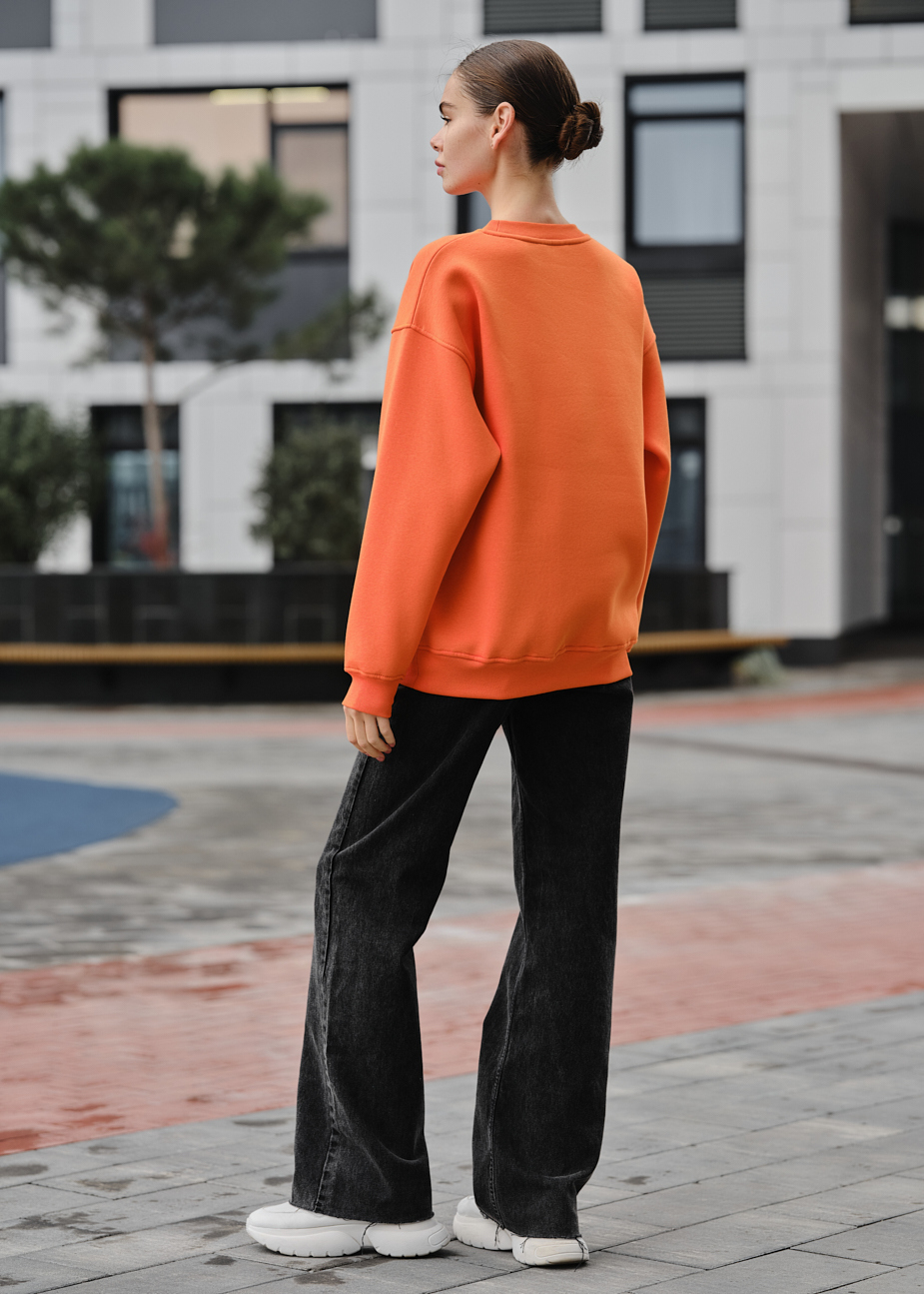 Bluza damska Staff fa orange oversize fleece