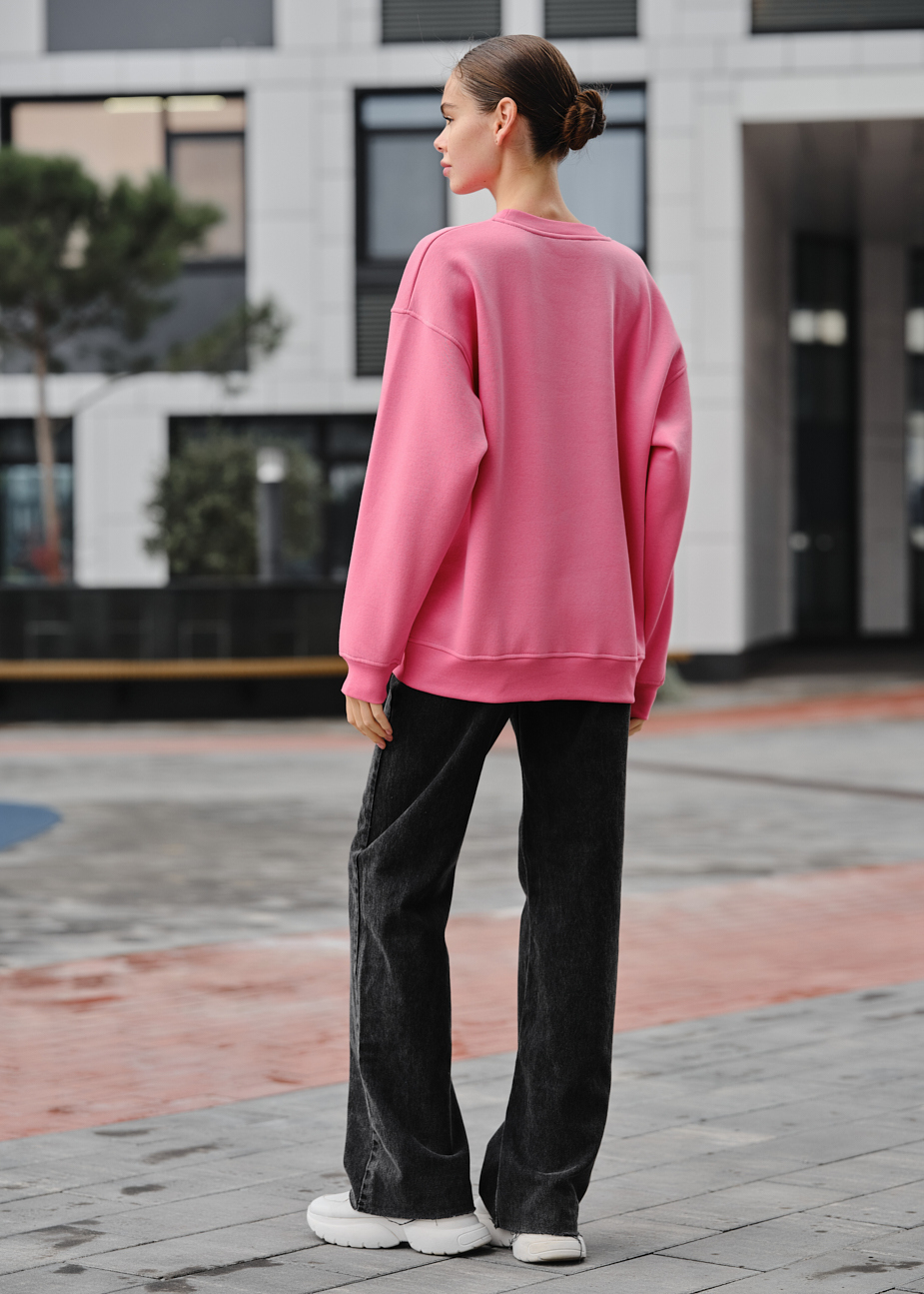 Bluza damska Staff fa pink oversize fleece