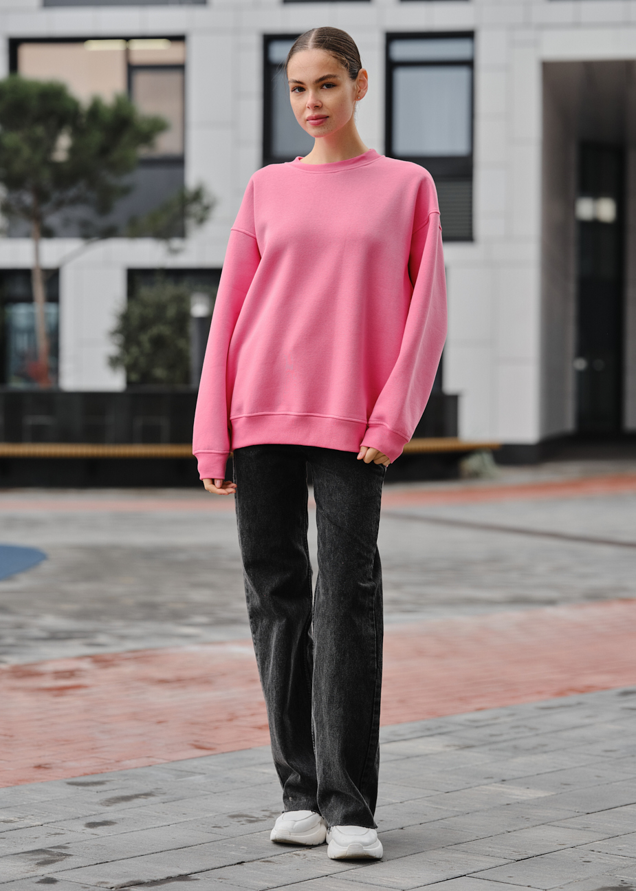 Bluza damska Staff fa pink oversize fleece