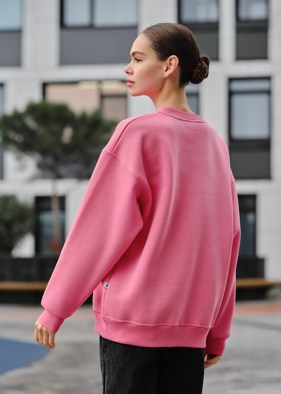 Bluza damska Staff fa pink oversize fleece