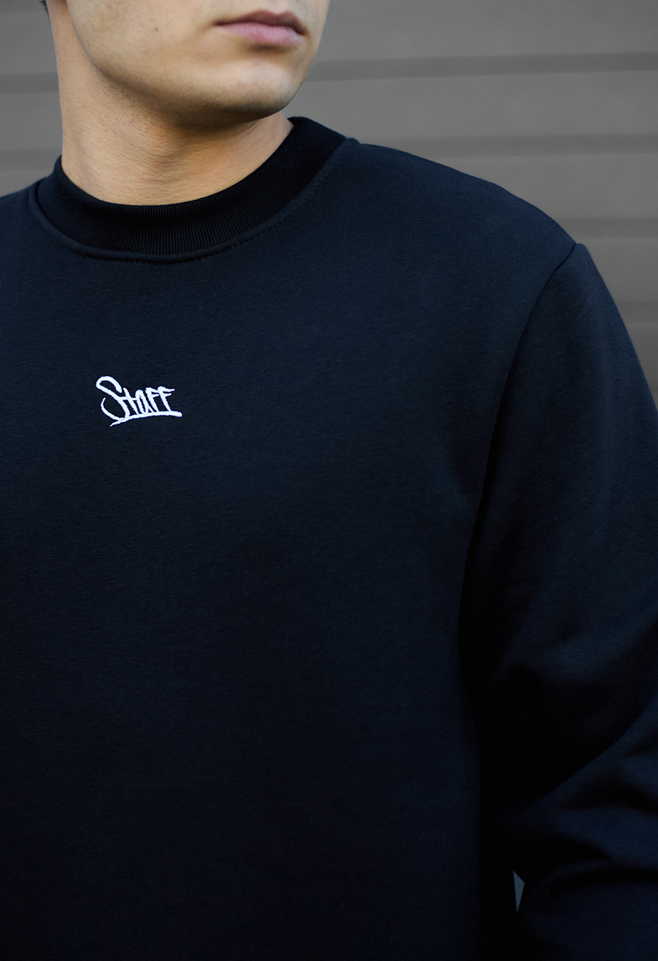 Bluza Staff black logo fleece