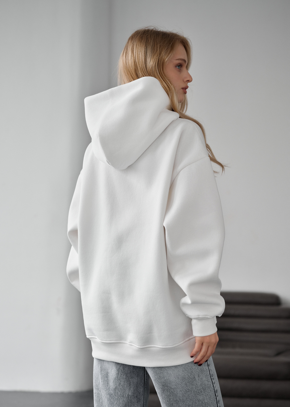 Damska bluza Staff miv white oversize fleece