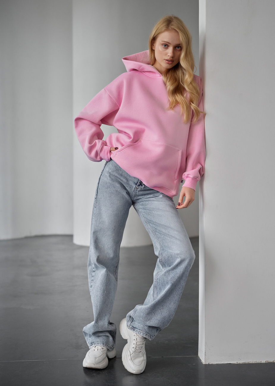 Bluza z kapturem Staff miv pink oversize fleece