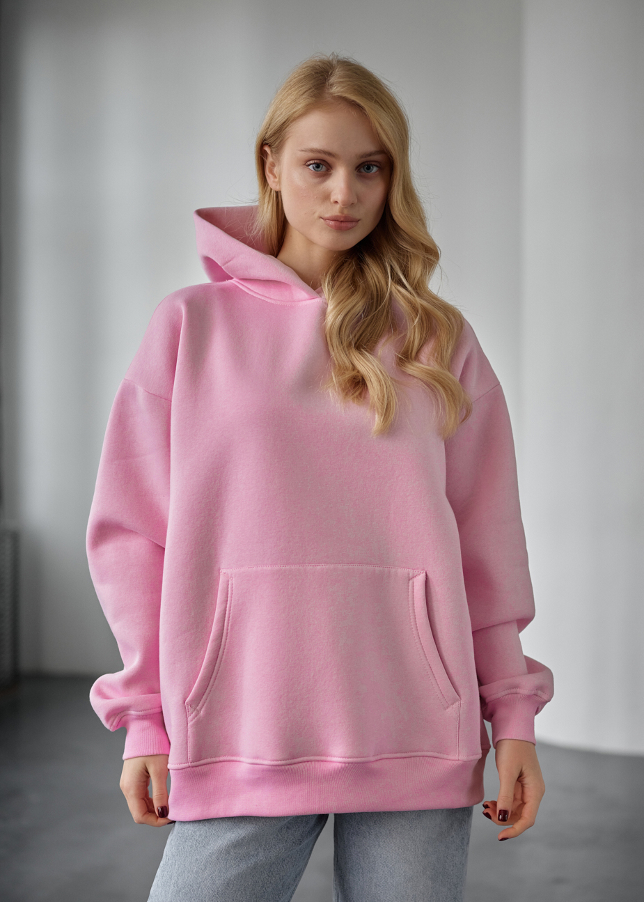 Bluza z kapturem Staff miv pink oversize fleece