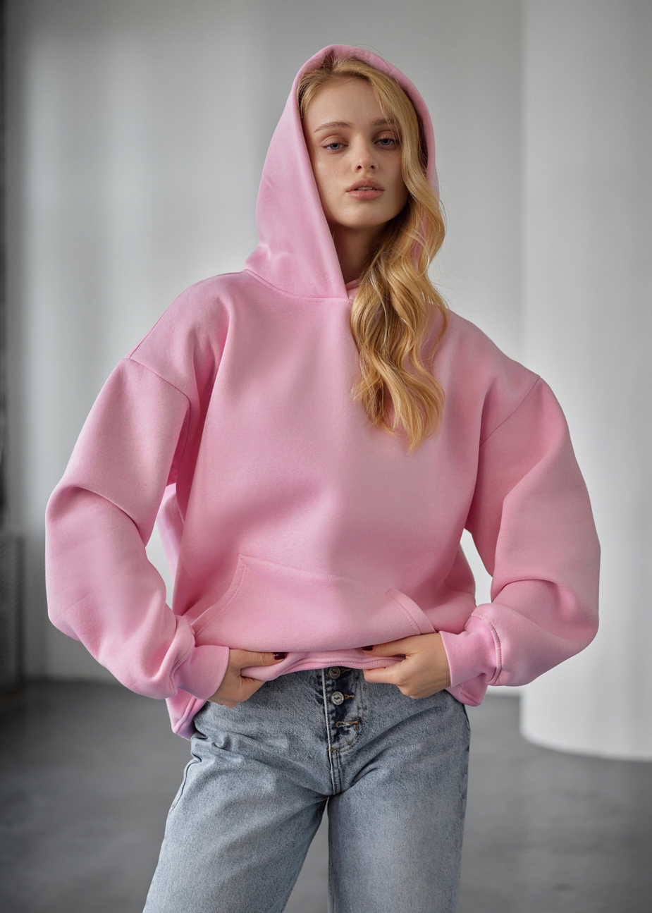 Bluza z kapturem Staff miv pink oversize fleece