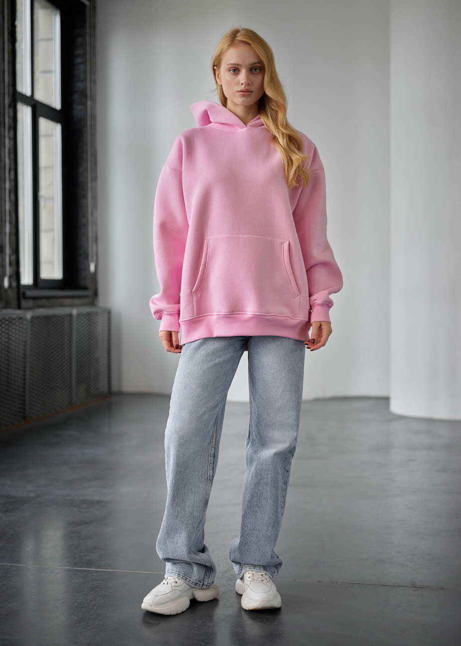 Bluza z kapturem Staff miv pink oversize fleece