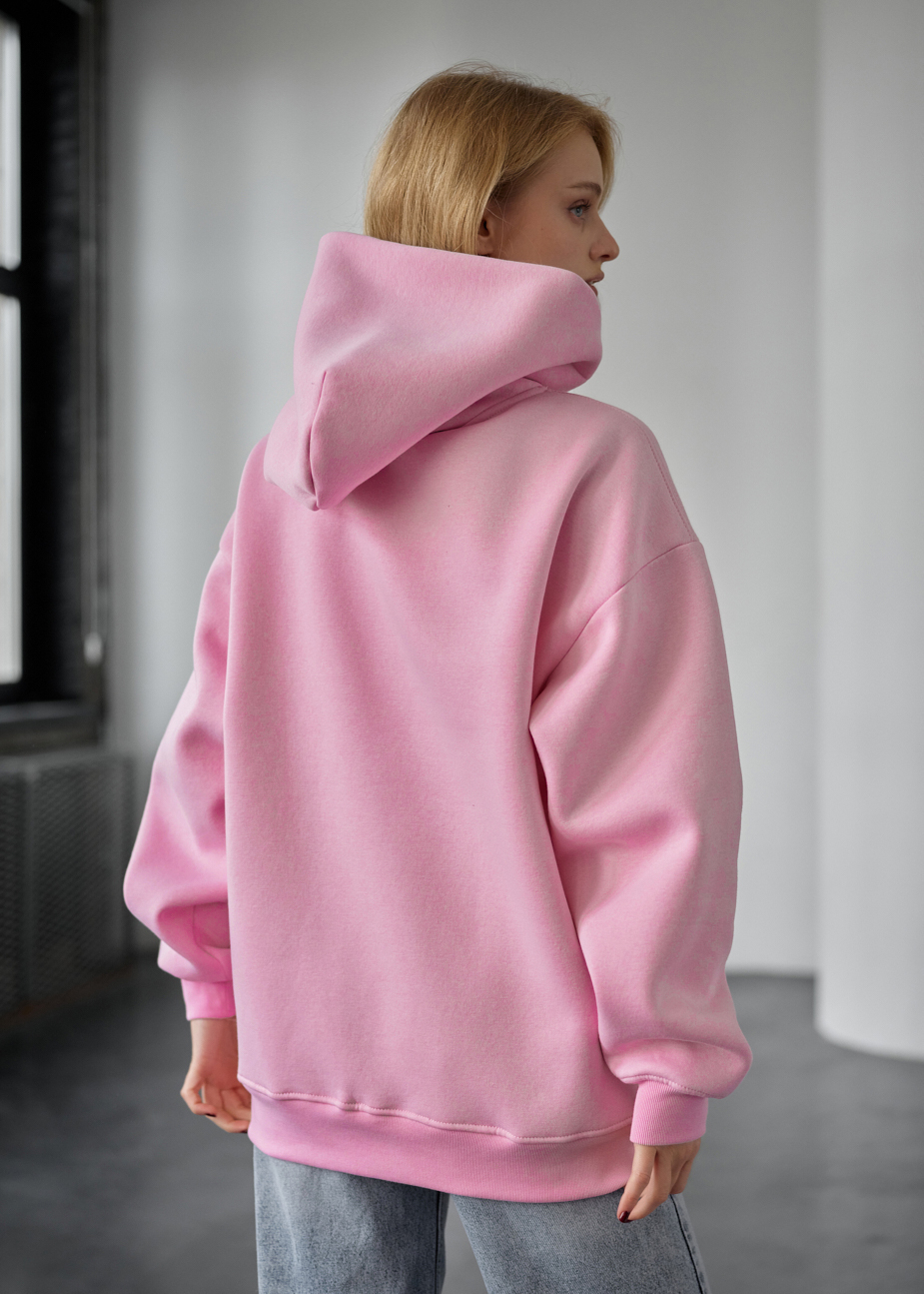 Bluza z kapturem Staff miv pink oversize fleece