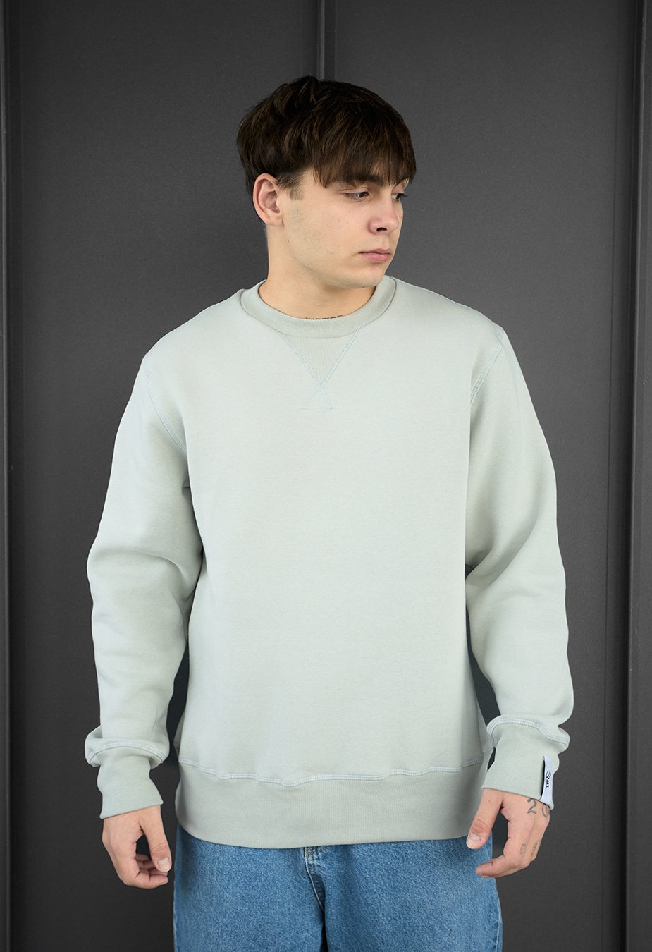 Bluza Staff light olive basic fleece