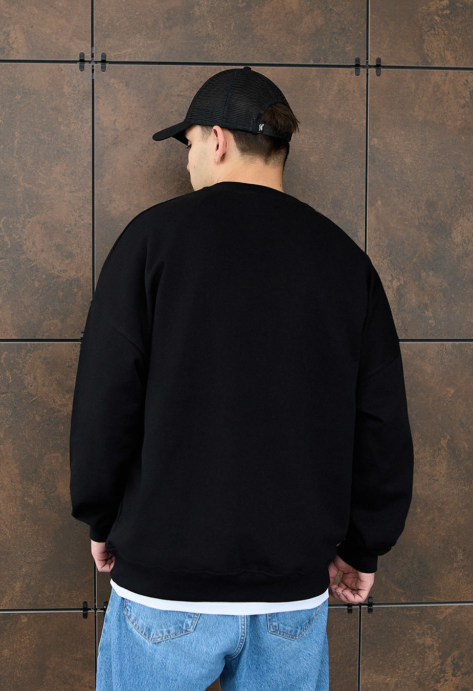 Bluza Staff black basic oversize