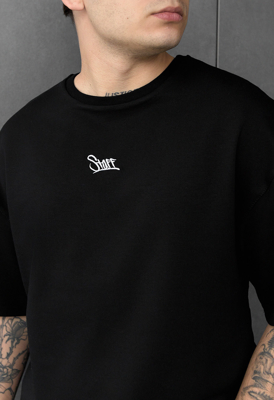 Koszulka Staff logo black oversize premium