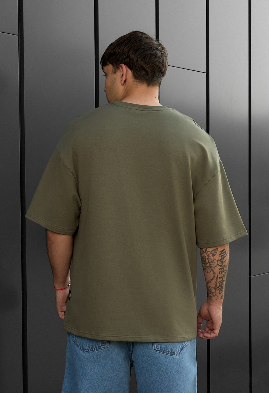 Koszulka Staff khaki oversize premium