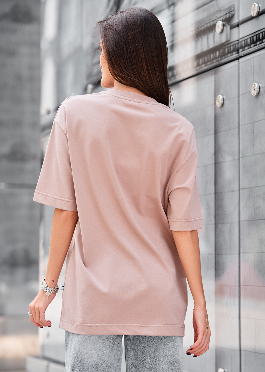 Koszulka Staff li light brown oversize