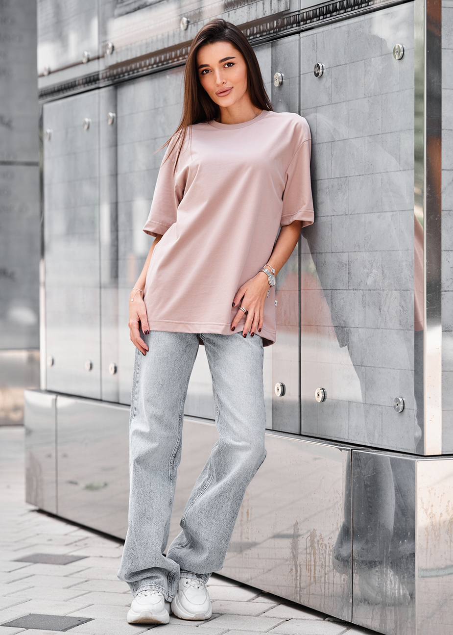 Koszulka Staff li light brown oversize