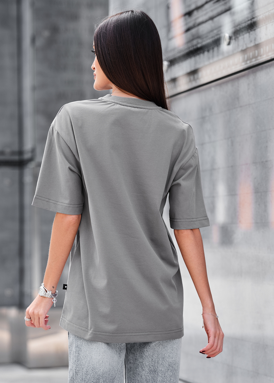 Koszulka Staff li gray oversize